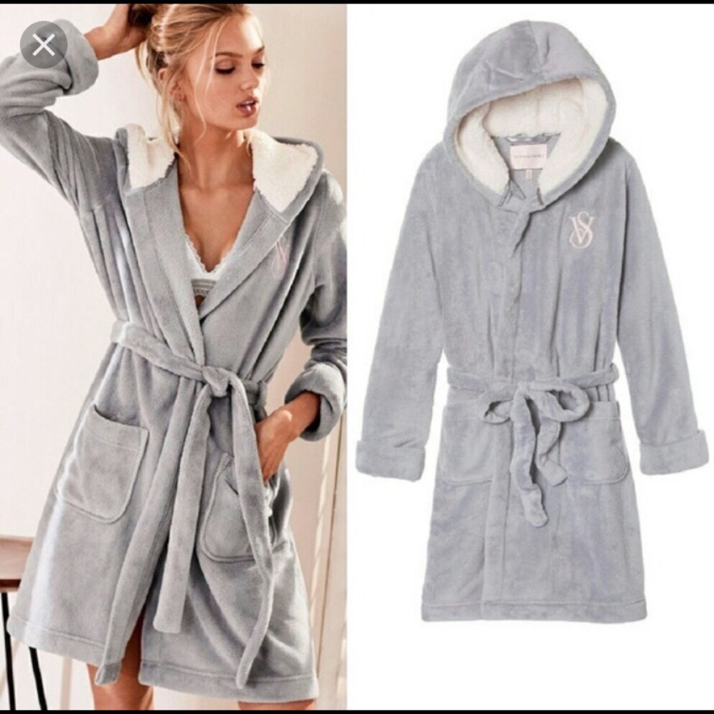 Victoria’s Secret Cozy Soft Grey Robe